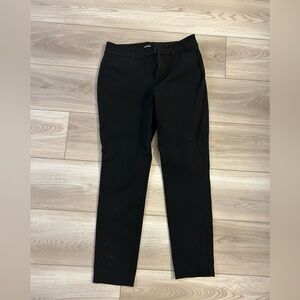 Old Navy Women's Black Trousers Pixie High Rise Secret Pockets Sz 4 inseam 25.5